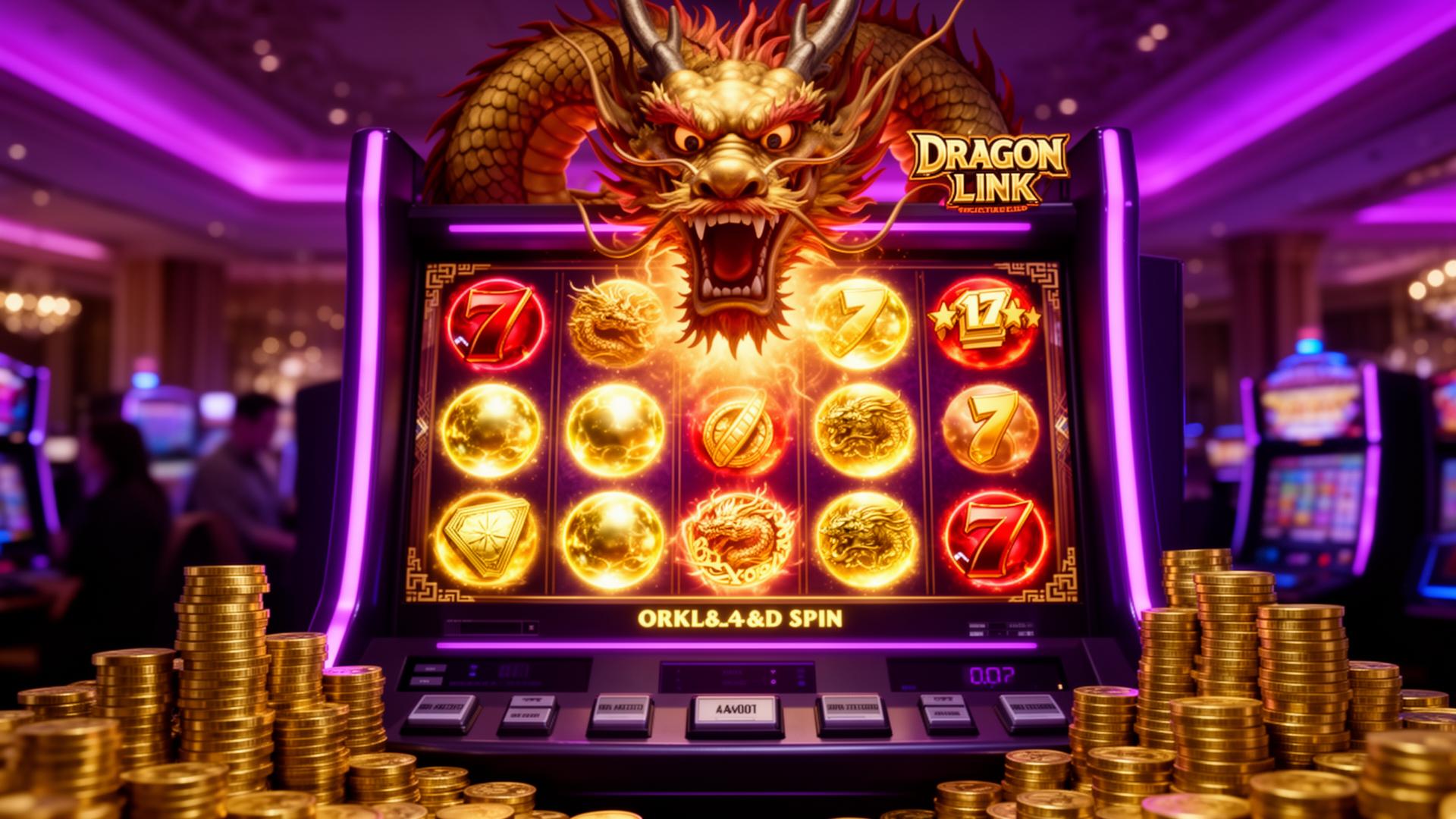 Dragon Link style jackpot slot with Hold and Spin orbs and glowing dragon at IQ777